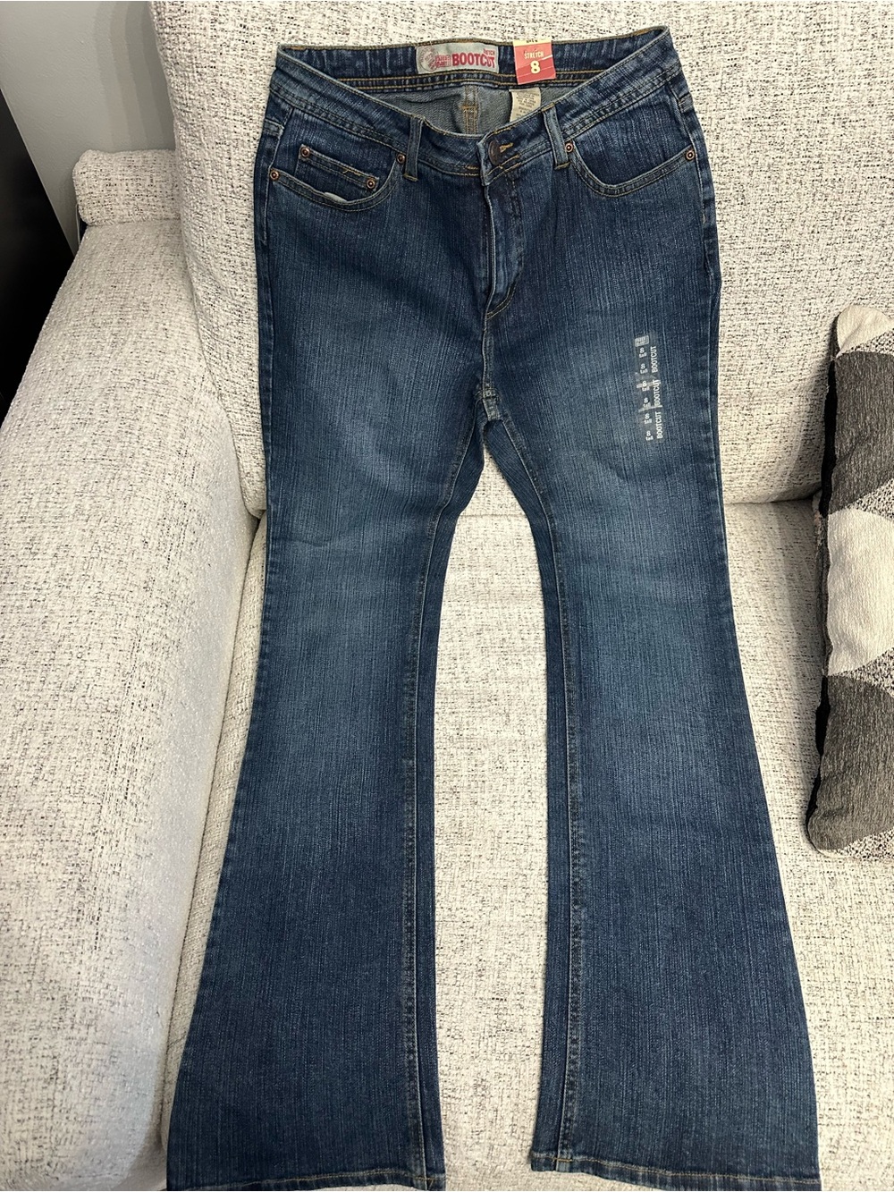 Faded Glory Bootcut Stretch Jeans Size 8 Tall